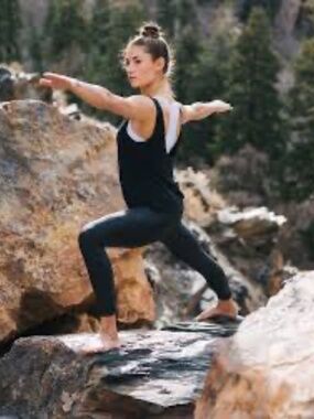 ZYIA Black Swirl Tank Top